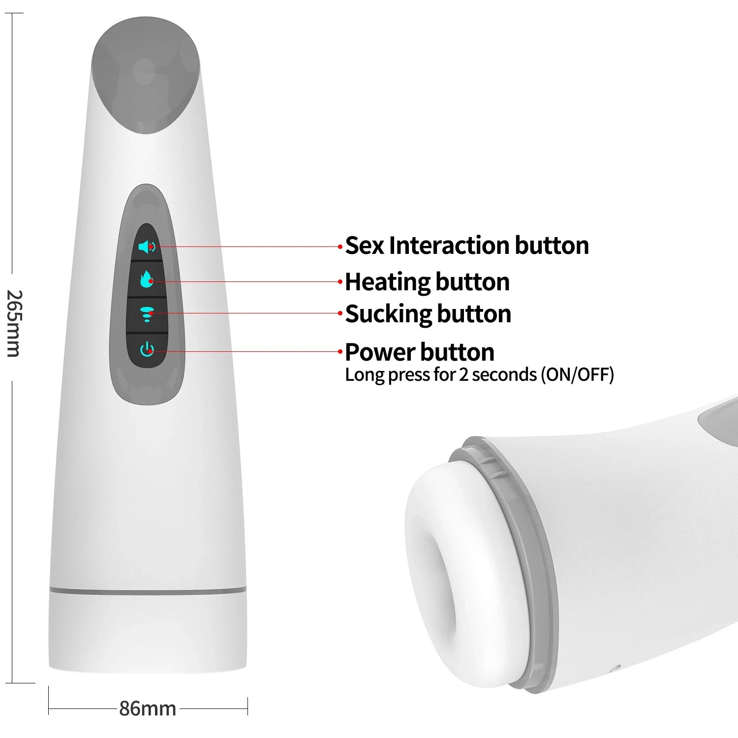 Men Sucking Masturbator Automa - огляд і ціна Suction Machine Medical