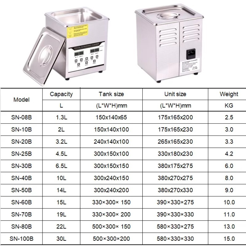 SN-08B 1.3L Electric Ultrasoni - огляд і ціна Medical Lab Ultrasound