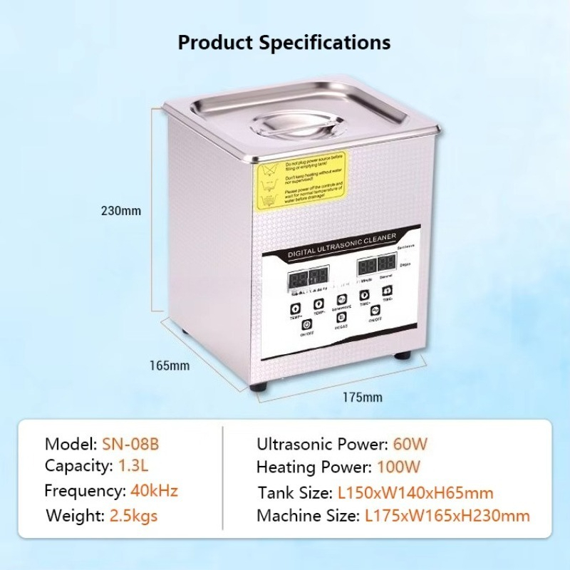 SN-08B 1.3L Electric Ultrasoni - огляд і ціна Medical Lab Ultrasound